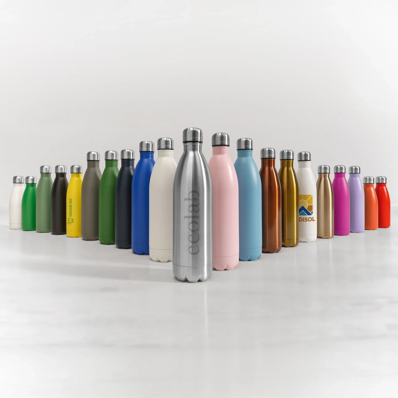 Стоманена термобутилка в матов цвят 535 ml P-208-550-LG